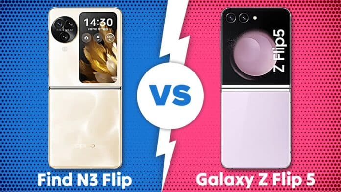 OPPO VS SAMSUNG ओप्पो फाइंड एन3 फ्लिप बनाम सैमसंग गैलेक्सी जेड फ्लिप 5- पूर्ण तुलना