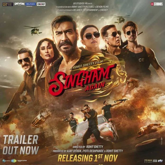 Singham Again Trailer Out: Ajay Devgn, Deepika Padukone, and Ranveer Singh