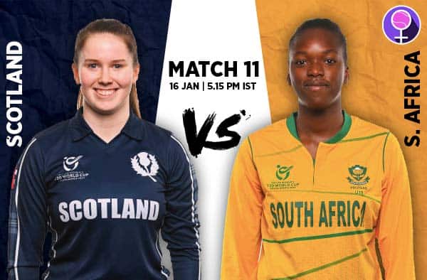match-11-Scotland-U19-vs-South-Africa-U19 दक्षिण अफ्रीका बनाम स्कॉटलैंड – आईसीसी महिला टी20 विश्व कप 2024: मैच पूर्वावलोकन और मुख्य जानकारी