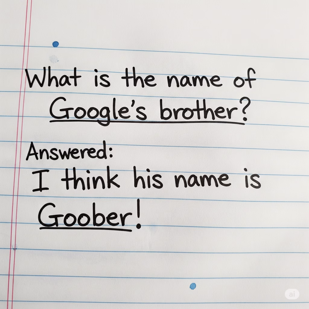Google तुम्हारे भाई का नाम क्या है