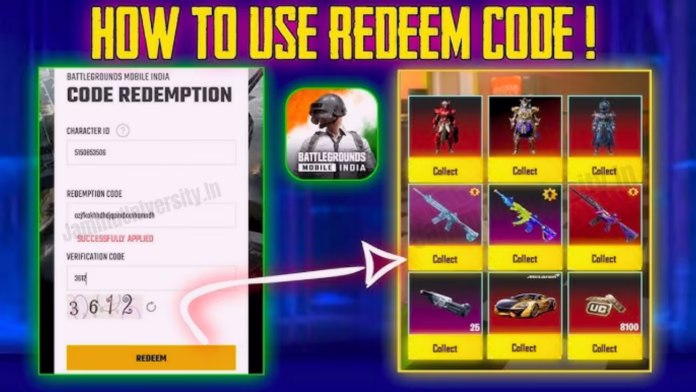 BGMI Free UC Redeem Code BGMI Free UC Redeem Code