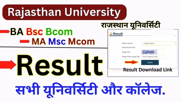 Rajasthan University Result
