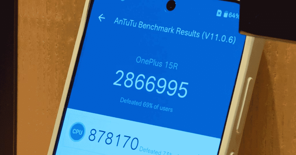 OnePlus 15R AnTuTu Score